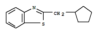 (9ci)-2-(环戊基甲基)-苯并噻唑结构式_64909-91-7结构式