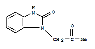 (9ci)-1,3-二氢-1-(2-氧代丙基)-2H-苯并咪唑-2-酮结构式_64928-98-9结构式