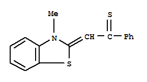 (9ci)-2-(3-甲基-2(3h)-苯并噻唑)-1-苯基-乙烷硫酮结构式_64978-76-3结构式