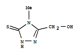 (9ci)-2,4-二氢-5-(羟基甲基)-4-甲基-3H-1,2,4-噻唑-3-硫酮结构式_65029-36-9结构式