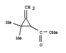 (9ci)-2,2-二甲基-3-亚甲基-环丙烷羧酸甲酯结构式_65051-69-6结构式