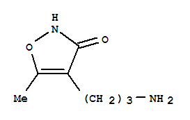 (9ci)-4-(3-氨基丙基)-5-甲基-3(2H)-异噁唑酮结构式_65202-88-2结构式
