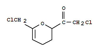 (9ci)-2-氯-1-[6-(氯甲基)-3,4-二氢-2H-吡喃-2-基]-乙酮结构式_65213-44-7结构式