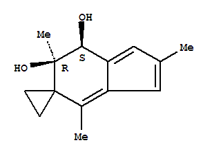 (6R,7S)-(9CI)-6,7-二氢-2,4,6-三甲基-螺[环丙烷-1,5-[5H]茚]-6,7-二醇结构式_652134-50-4结构式