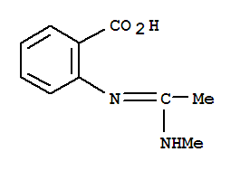 (9ci)-2-[[1-(甲基氨基)亚乙基]氨基]-苯甲酸结构式_65452-95-1结构式