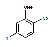 5-碘-2-甲氧基苯甲腈结构式_677777-44-5结构式