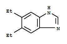 (9ci)-5,6-二乙基-1H-苯并咪唑结构式_69557-56-8结构式