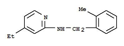 (9ci)-4-乙基-n-[(2-甲基苯基)甲基]-2-吡啶胺结构式_696585-63-4结构式