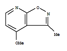 (9ci)-4-甲氧基-3-甲基-异噁唑并[5,4-b]吡啶结构式_69790-41-6结构式