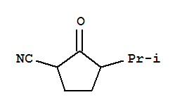 (9ci)-3-(1-甲基乙基)-2-氧代-环戊烷甲腈结构式_69843-83-0结构式