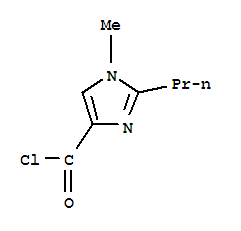 (9ci)-1-甲基-2-丙基-1H-咪唑-4-羰酰氯结构式_700345-96-6结构式