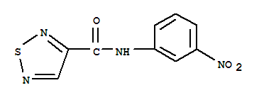 (9ci)-n-(3-硝基苯基)-1,2,5-噻二唑-3-羧酰胺结构式_700851-11-2结构式