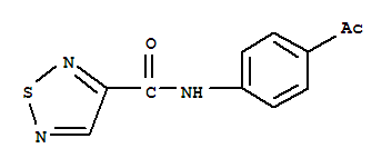 (9ci)-n-(4-乙酰基苯基)-1,2,5-噻二唑-3-羧酰胺结构式_700860-69-1结构式