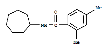 (9ci)-n-环庚基-2,4-二甲基-苯甲酰胺结构式_701224-21-7结构式