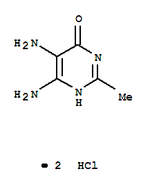 (9ci)-5,6-二氨基-2-甲基-,双盐酸盐4(1H)-嘧啶酮结构式_701232-44-2结构式