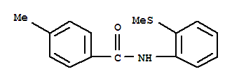 (9ci)-4-甲基-n-[2-(甲基硫代)苯基]-苯甲酰胺结构式_701289-62-5结构式