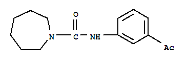 (9ci)-n-(3-乙酰基苯基)六氢-1H-氮杂卓-1-羧酰胺结构式_701932-21-0结构式