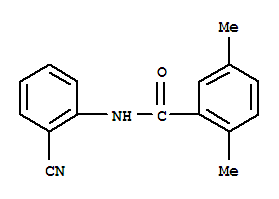 (9ci)-n-(2-氰基苯基)-2,5-二甲基-苯甲酰胺结构式_702648-69-9结构式
