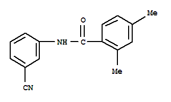 (9ci)-n-(3-氰基苯基)-2,4-二甲基-苯甲酰胺结构式_702649-27-2结构式