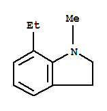 (9ci)-7-乙基-2,3-二氢-1-甲基-1H-吲哚结构式_702702-61-2结构式