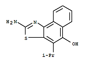 2-氨基-4-(1-甲基乙基)-萘并[1,2-d]噻唑-5-醇结构式_704866-21-7结构式