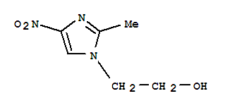 2-(2-甲基-4-硝基-1-咪唑)-乙醇结构式_705-19-1结构式