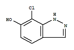 7-氯-1H-吲唑-6-醇结构式_705927-38-4结构式