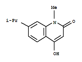 (9ci)-4-羟基-1-甲基-7-(1-甲基乙基)-2(1H)-喹啉酮结构式_705928-29-6结构式