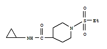 (9ci)-n-环丙基-1-(乙基磺酰基)-4-哌啶羧酰胺结构式_705959-57-5结构式