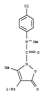  n-(4-氯苯基)-n,3-二甲基-4-(1-甲基乙基)-5-氧代-2(5H)-异噁唑羧酰胺结构式_706803-91-0结构式