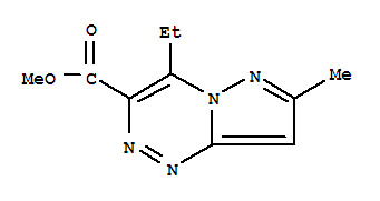 (9ci)-4-乙基-7-甲基-吡唑并[5,1-c][1,2,4]三嗪-3-羧酸甲酯结构式_708987-11-5结构式