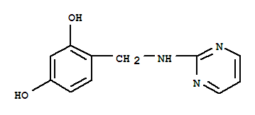 (9ci)-4-[(2-嘧啶氨基)甲基]-1,3-苯二醇结构式_709016-91-1结构式