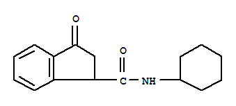 (9ci)-N-环己基-2,3-二氢-3-氧代-1H-茚-1-羧酰胺结构式_709026-02-8结构式