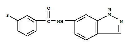(9ci)-3-氟-n-1H-吲唑-6-基-苯甲酰胺结构式_710310-83-1结构式