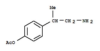 (9ci)-4-(2-氨基-1-甲基乙基)-苯酚乙酸酯结构式_711598-73-1结构式