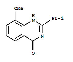 4(1H)-quinazolinone, 8-methoxy-2-(1-methylethyl)-(9ci) Structure
