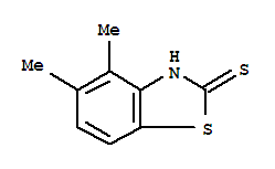 (9ci)-4,5-二甲基-2(3H)-苯并噻唑硫酮结构式_71216-19-8结构式
