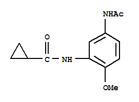 (9ci)-n-[5-(乙酰基氨基)-2-甲氧基苯基]-环丙烷羧酰胺结构式_712287-11-1结构式