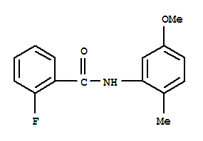 (9ci)-2-氟-n-(5-甲氧基-2-甲基苯基)-苯甲酰胺结构式_712298-99-2结构式