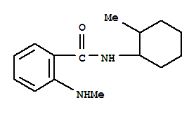 (9ci)-2-(甲基氨基)-n-(2-甲基环己基)-苯甲酰胺结构式_712309-18-7结构式