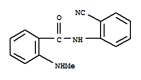 (9ci)-n-(2-氰基苯基)-2-(甲基氨基)-苯甲酰胺结构式_712309-23-4结构式