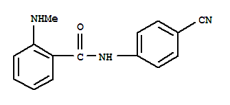 (9ci)-n-(4-氰基苯基)-2-(甲基氨基)-苯甲酰胺结构式_712309-26-7结构式