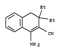 (9ci)-1-氨基-3,3-二乙基-3,4-二氢-2-萘甲腈结构式_712320-58-6结构式