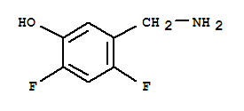 (9CI)-5-(氨基甲基)-2,4-二氟-苯酚结构式_71288-97-6结构式