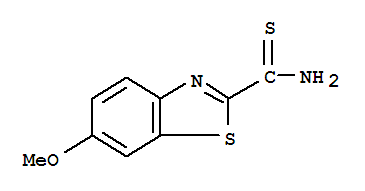 (9ci)-6-甲氧基-2-苯并噻唑硫代甲酰胺结构式_71368-35-9结构式