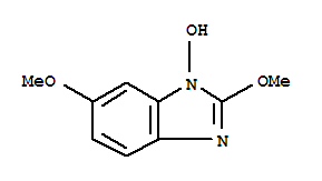 (9ci)-1-羟基-2,6-二甲氧基-1H-苯并咪唑结构式_71468-05-8结构式