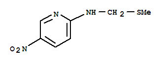 (9ci)-n-[(甲基硫代)甲基]-5-硝基-2-吡啶胺结构式_71473-69-3结构式