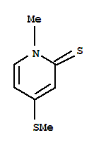 1-甲基-4-(甲基硫代)-2(1H)-吡啶硫酮结构式_71506-86-0结构式
