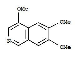 (9ci)-4,6,7-三甲氧基-异喹啉结构式_71521-99-8结构式