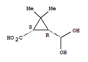 (9ci)-3-(二羟基甲基)-2,2-二甲基-环丙烷羧酸结构式_71635-03-5结构式